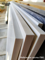 Мебельный лист ПВХ полуглянцевый | PVC panel 1220 х 2440 х 16 мм