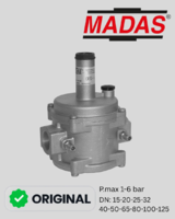 Регулятор давления газа с фильтром MADAS DN 20, вход до 1 бар, выход 18–55 мбар-Teplolux