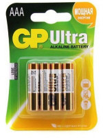 Батарейка GP ULTRA+ ALKALINE (LR03) 4*BL
