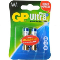 Батарейка GP Ultra Plus Alkaline AAA 2шт в целофане