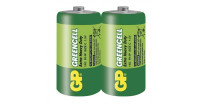 Батарейка GP GREENCELL 1.5V (R14) 2*Целлофан