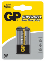 Батарейка GP SUPERCELL 9.0V (6F22) 1*BL