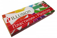 Пластилин ILLUSION 6 цв. к/к 84гр