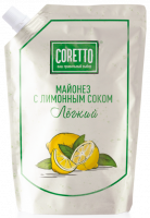Майонез с лимонным соком "Coretto" 200 гр.