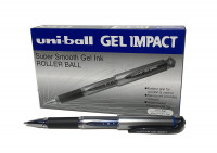 ручка гелевая uni-ball gel impact синяя 1мм