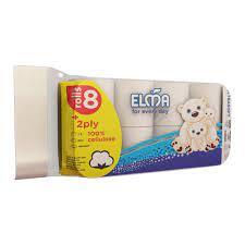 Бумага туалетная Elma Ultra Soft по 8шт