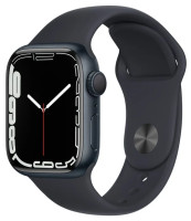 Умные часы Apple Watch Series 7 41mm Aluminium with Sport Band, черный