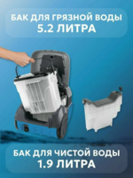 Uy uchun changyutgich yuvadigan ZELMER ZVC9130M с насадками