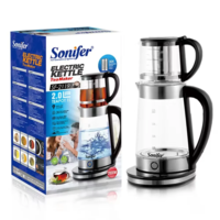 Электрочайник Sonifer SF-2119 с подставкой и заварником, 2 л, 2000 Вт