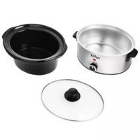 Sekin pishirgich Kitfort KT-207, 200 Vt quvvatga ega, qozon hajmi — 3,5 litr