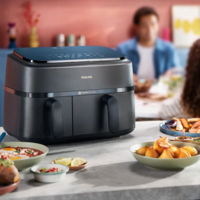 Аэрогриль Philips NA350/00, мощность 2750Вт, электронное управление, таймер, чаша 9л