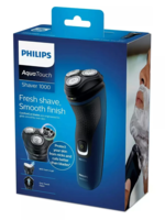Электробритва Philips S1121/45, роторная система, 3 бреющие поверхности, влажная/сухая