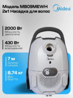 Changyutgich Midea MB09MEWH, 2000 Vt, qopchali chang yig‘gich 3 L