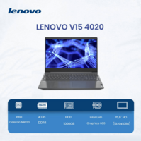 Ноутбук LENOVO V15-IGL | N4020 | DDR4 4GB | HDD 1000GB | noDVD | 15,6