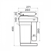 Suvni tozalash vositasi OMOIKIRI Pure Drop 2.1.4S