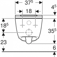 Подвесной унитаз GEBERIT AquaClean с функцией биде