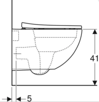 Подвесной унитаз GEBERIT Acanto с функцией биде