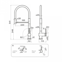 OMOIKIRI KANTO-2 PLUS-SB-C oshxona krani