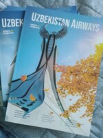 Реклама в журнале для авиапассажиров "Uzbekistan Airways"