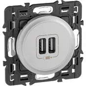 Arteor USB зарядная розетка двойная Круглый Белый 572488-SHOP-IT