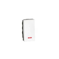 Arteor Выключатель одномодульный 10 AX - 250 V± Квадрат Белый с подсветкой 572006-SHOP-IT