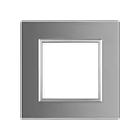Arteor Рамка 2 модуля Квадрат Жемчужный аллюминий 575211-SHOP-IT