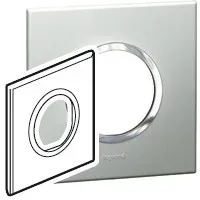 Arteor Рамка 2 модуля немецкий стандарт Круглый  Жемчужный аллюминий 575601-SHOP-IT