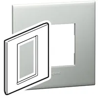Arteor Рамка 3 модуля Квадрат  Жемчужный аллюминий 575161-SHOP-IT