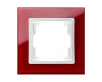 Arteor Рамка 3 модуля Квадрат Красное зеркало 576186-SHOP-IT