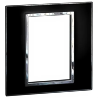 Arteor Рамка 3 модуля Квадрат Черное зеркало 575163-SHOP-IT
