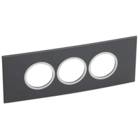 Arteor Рамка 6 модулей Немецкий стандарт Круглый Графит 575522-SHOP-IT