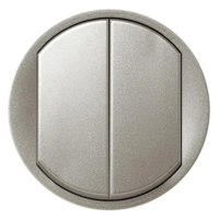 CELIANE Лицевая панель двухклавишный без подсветки Титан 68302-SHOP-IT