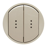 CELIANE Лицевая панель двухклавишный с подсветкой Слоновая кость 66211-SHOP-IT