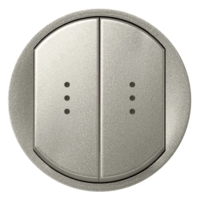 CELIANE Лицевая панель двухклавишный с подсветкой Титан 68304-SHOP-IT