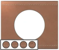 CELIANE Рамка четырехпостовая Кожа крем карамель 69284-SHOP-IT