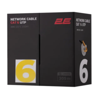 Сетевой кабель CAT 6 UTP, 305m, | yellow  2E-CBL6EUTP-LSZH1-YLW-SHOP-IT