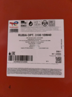 Motor moyi Total RUBIA OPT 3100 10W-40 (208л)-PS Logistics Group