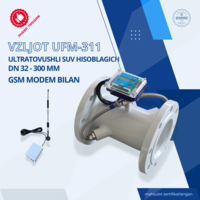 Suv o‘lchagich (elektron) ONLAYN MA’LUMOT UZATISH bilan / issiq va sovuq suv hisoblagich VZLJOT UFM-311 DN 32 - 300 mm-VZLJOT ASIA