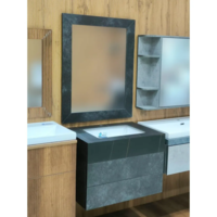 Раковина с тумбой S003-70BM с зеркалом