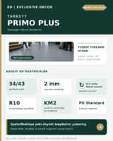 Tarkett Primo Plus — 2 mm gomogen linoleum, 34/43 sinf