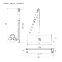 Eshikni yopuvchi 410 ISPARUS NORA M dan 15 dan 60 kg gacha