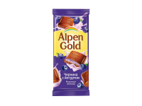 Alpen Gold шоколад молочный с чернично - йогуртовой начинкой