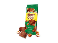 Alpen Gold шоколад молочный с дробленым фундуком