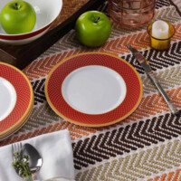 Столовый сервиз Diva La Opala Regent Red 44 предметов-ASAXIY UZ