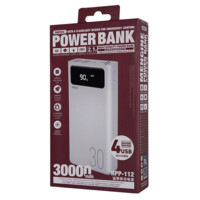 Внешний аккумулятор Remax Power Bank RPP-112 30000mAh 4USB, White-ASAXIY UZ
