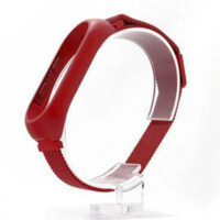 Ремешок для Xiaomi Mi Band 5/6 Steel Magnit, Red-ASAXIY UZ