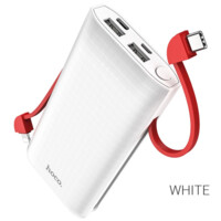 Внешний аккумулятор Power bank Hoco J67 10000mAh белый-ASAXIY UZ