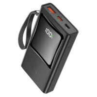 Power bank Hoco Q4 10000mAh qora tashqi akkumulyatori-ASAXIY UZ