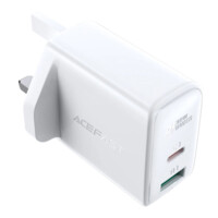 Зарядное устройство для быстрой зарядки A8 PD32W (1xUSB-C+1xUSB-A), White-ASAXIY UZ