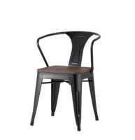 Кухонный стул TOLIX ARM WOOD (TP-02) черный